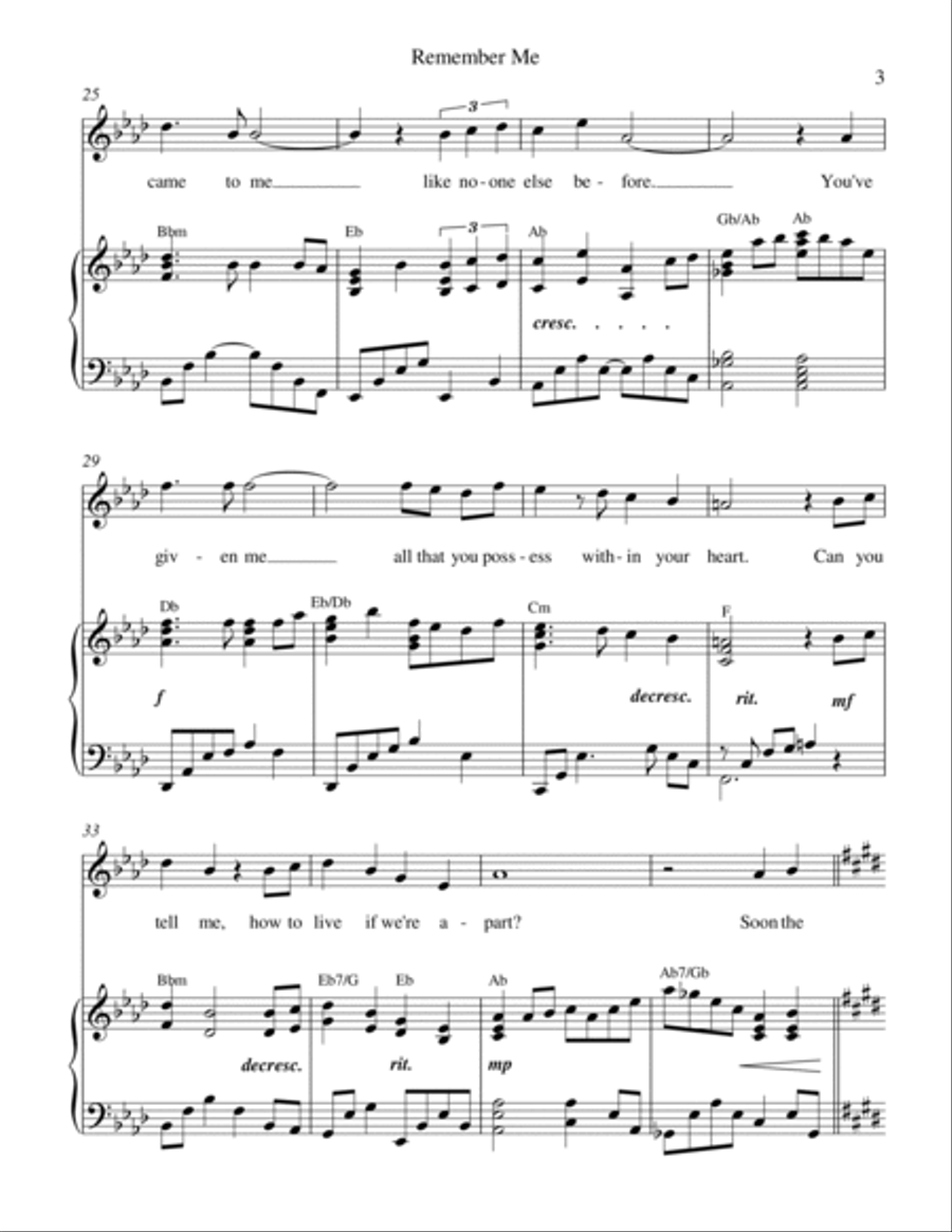 Remember Me Voice scores gallery preview page 4