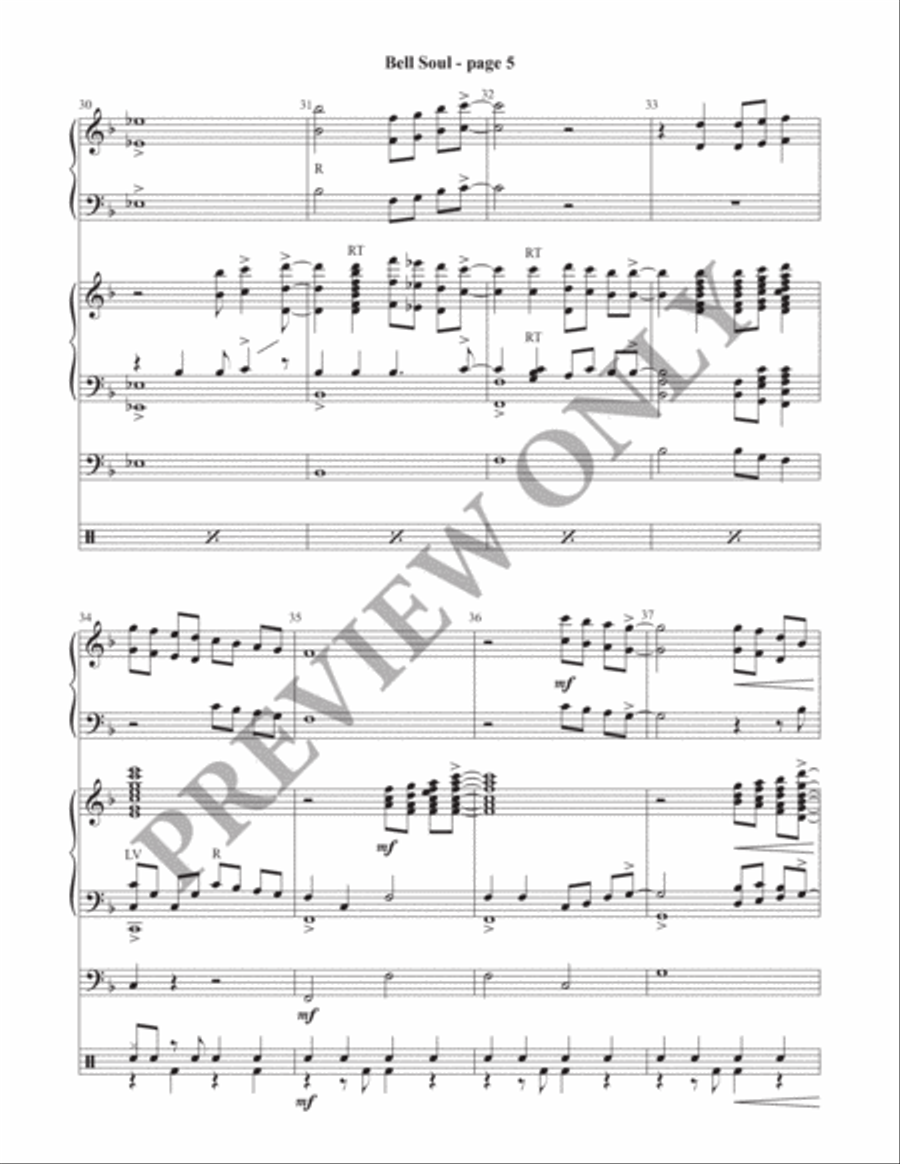 Bell Soul (Director's Score) Handbell Choir scores gallery preview page 6