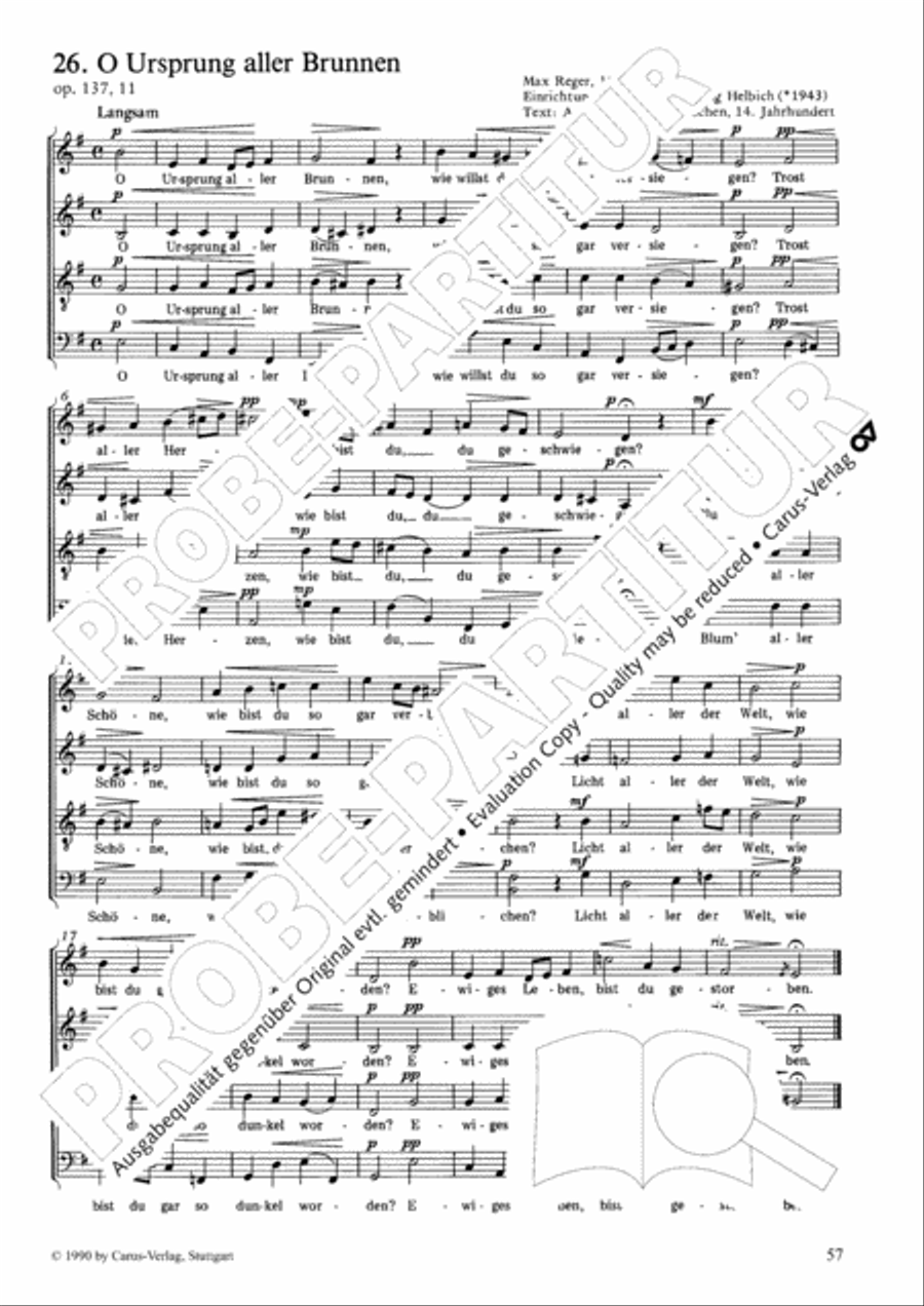 Geistliches Chorbuch der Romantik Choir scores gallery preview page 58