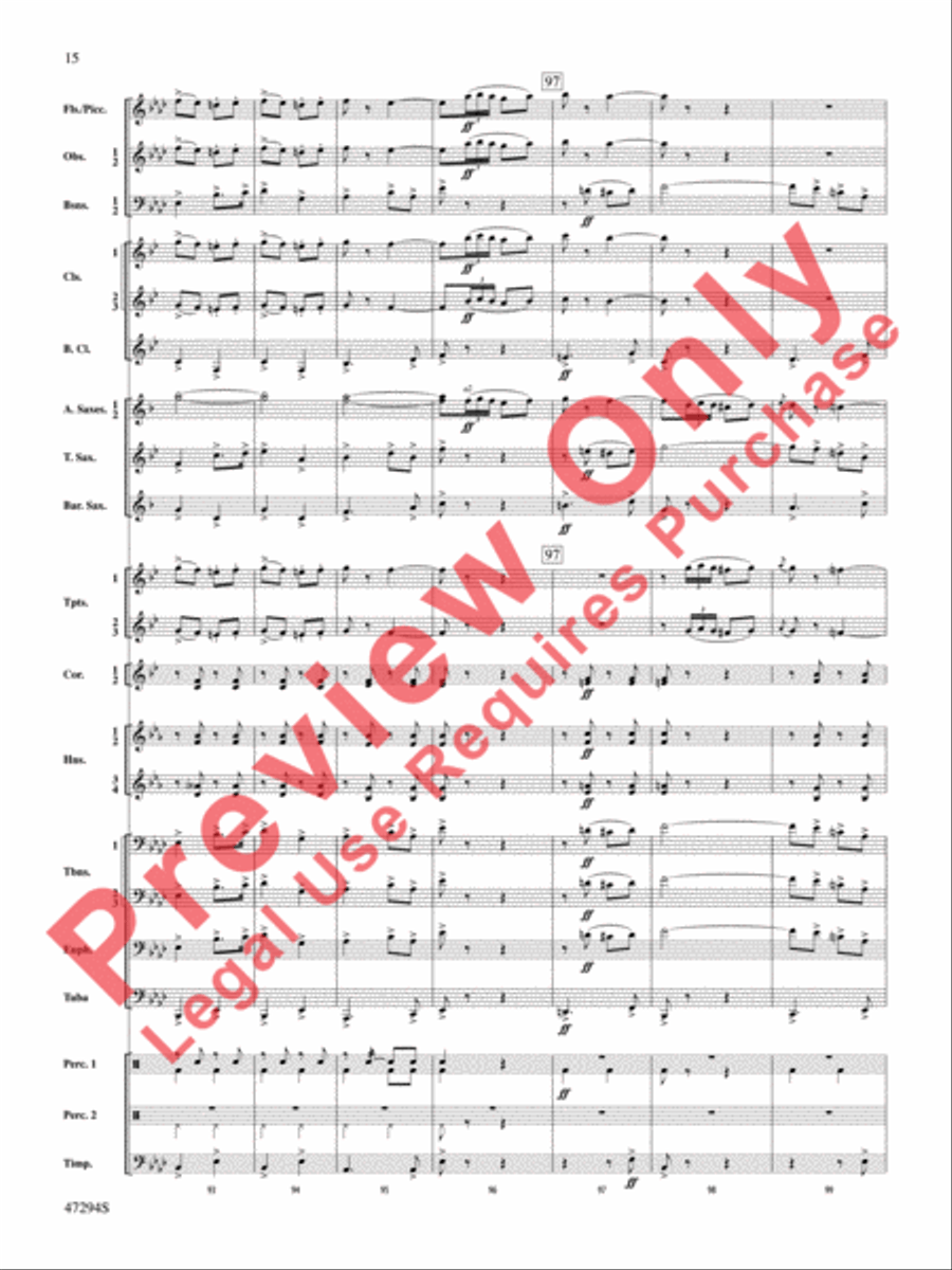 Scossa Elettrica Concert Band scores gallery preview page 16