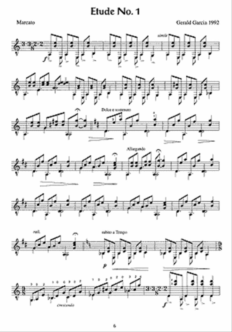 25 Etudes Esquisses for Guitar Acoustic Guitar scores gallery preview page 5