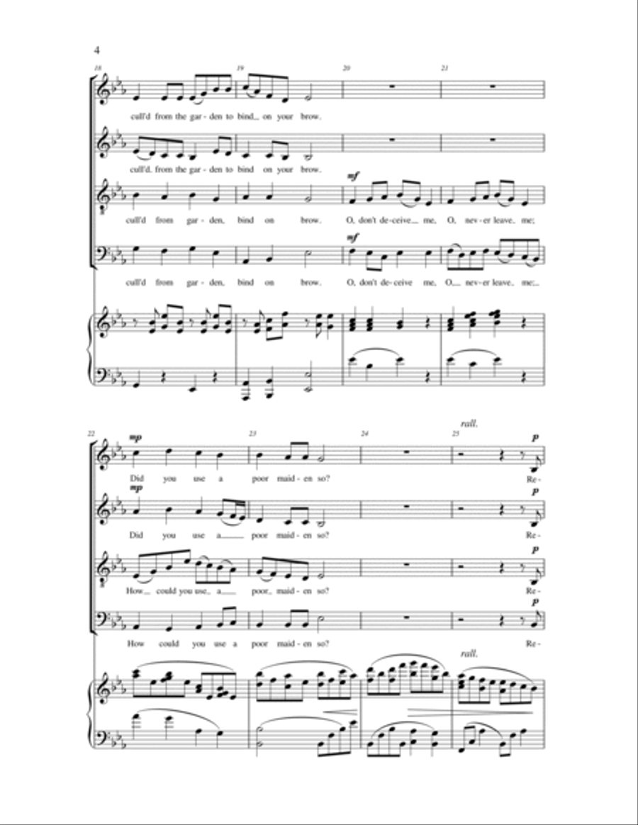 Early One Morning 4-Part scores gallery preview page 3