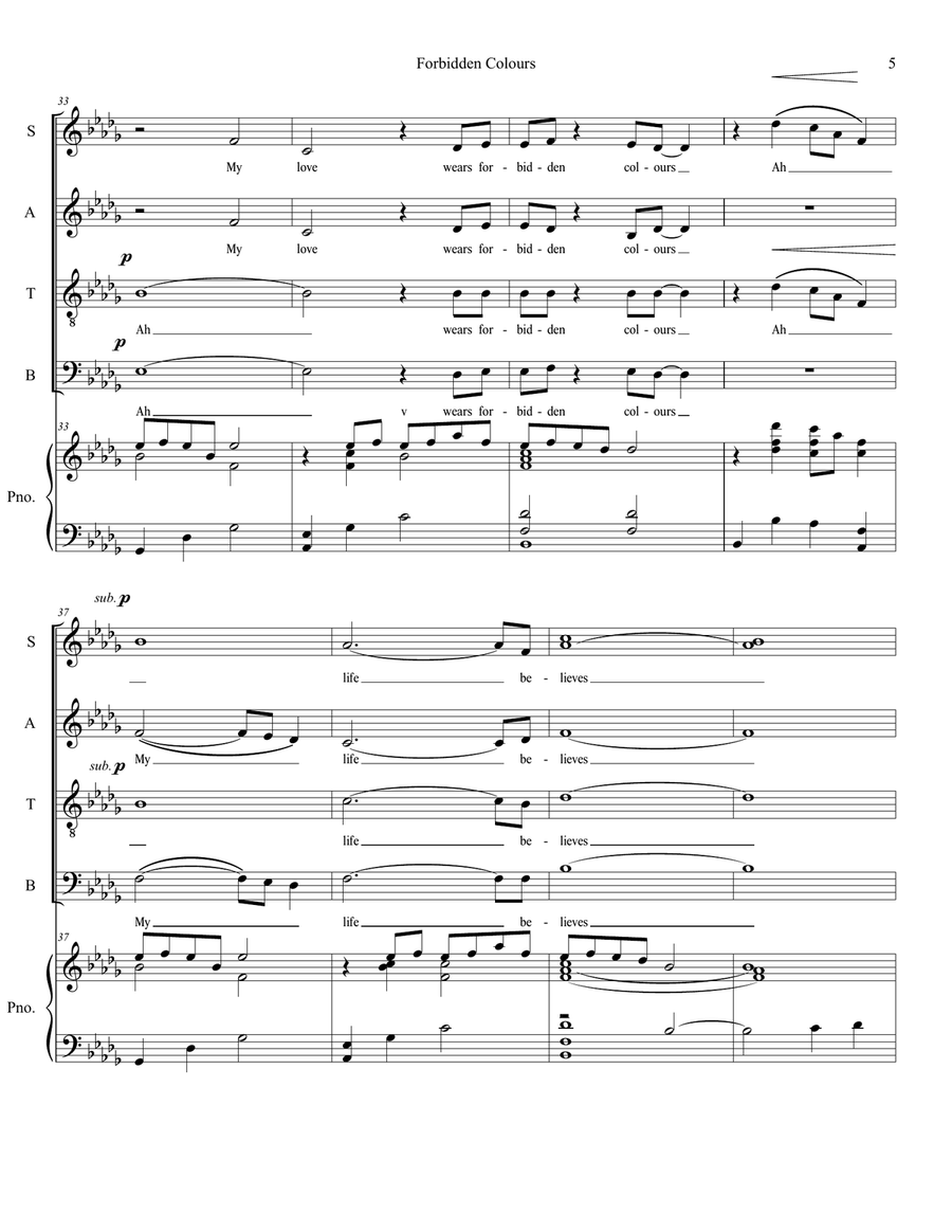 Forbidden Colours Divisi scores gallery preview page 5