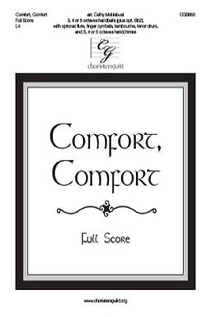 Comfort, Comfort Full Score Handbell Choir scores gallery preview page 1