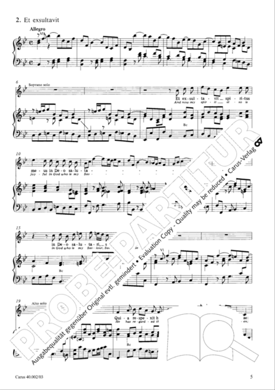 Magnificat Magnificat SA scores gallery preview page 6