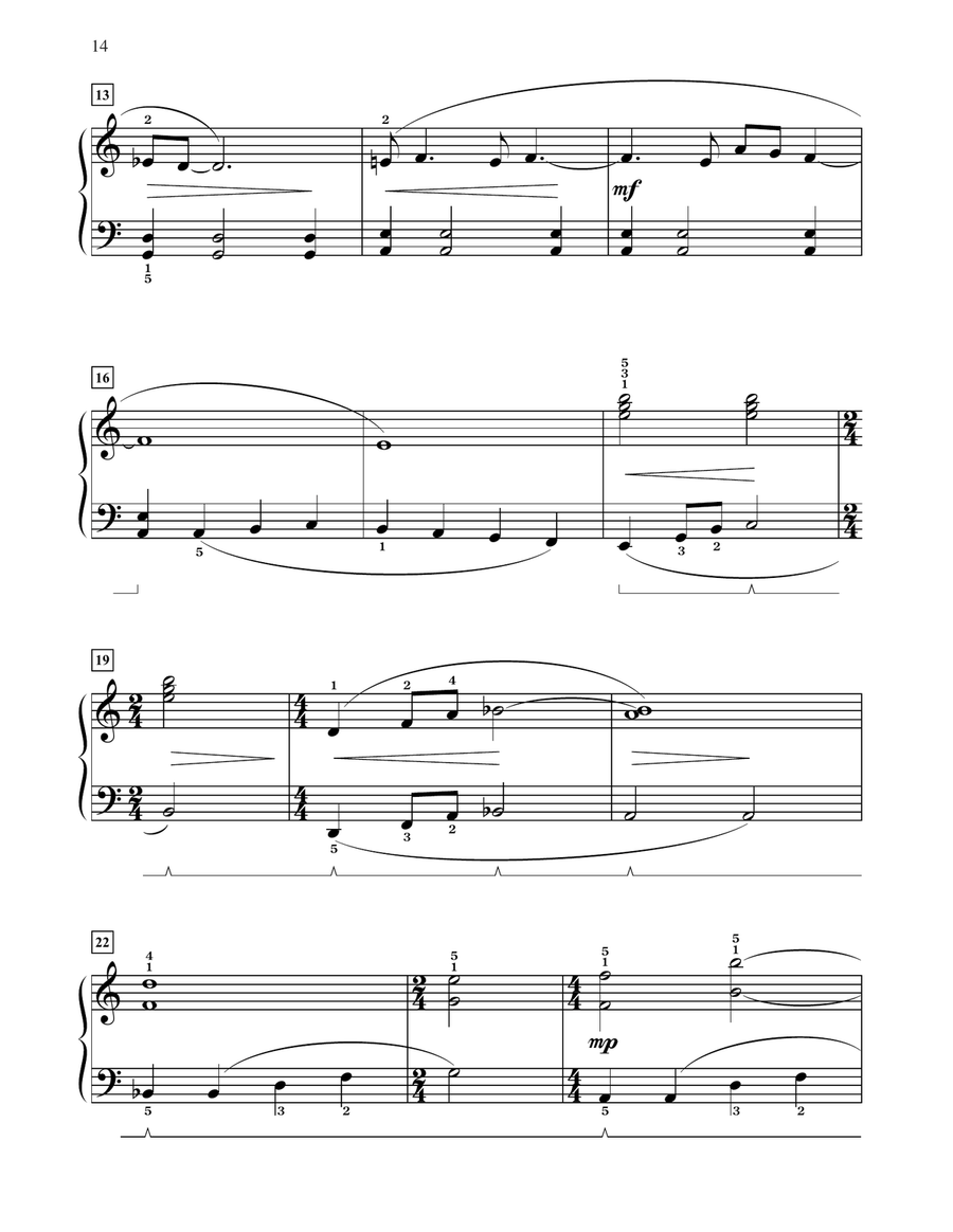 The Gathering Of The Clouds (from The Hobbit: The Battle of the Five Armies) (arr. Dan Coates) Easy Piano scores gallery preview page 2