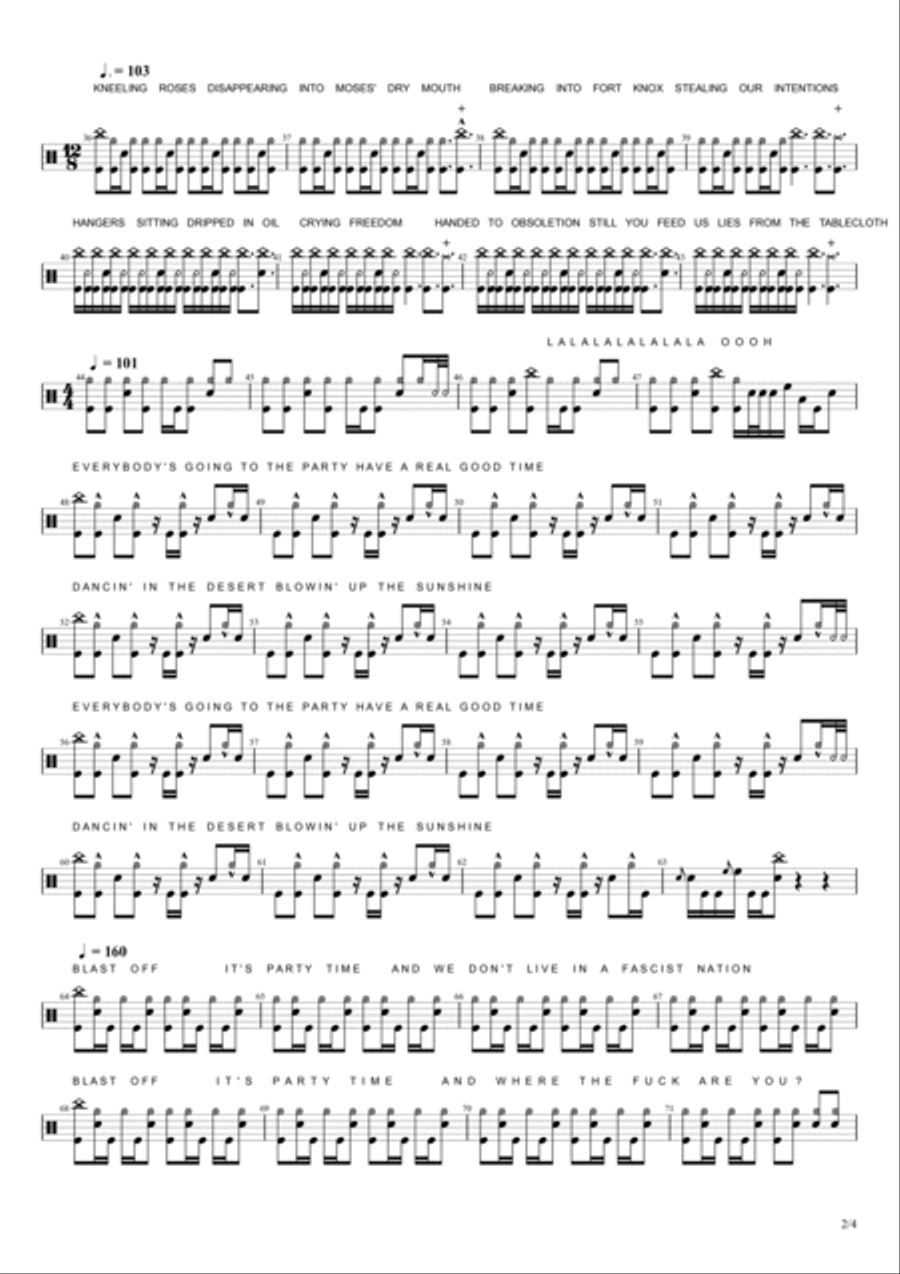 B.y.o.b. Drum Set scores gallery preview page 2