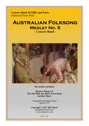 Book cover for Australian Folksong Medley No. 5 - Concert Band