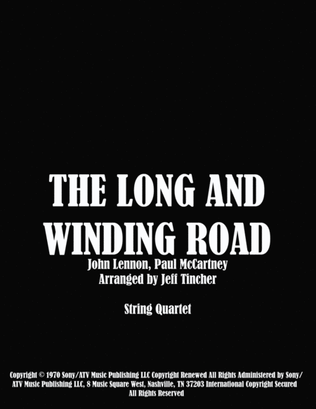 Book cover for The Long And Winding Road