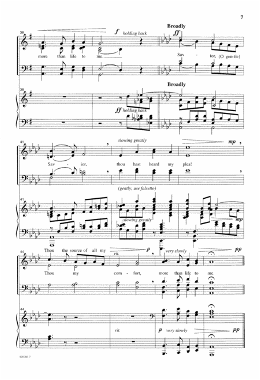 Pass Me Not, O Gentle Savior 4-Part scores gallery preview page 7