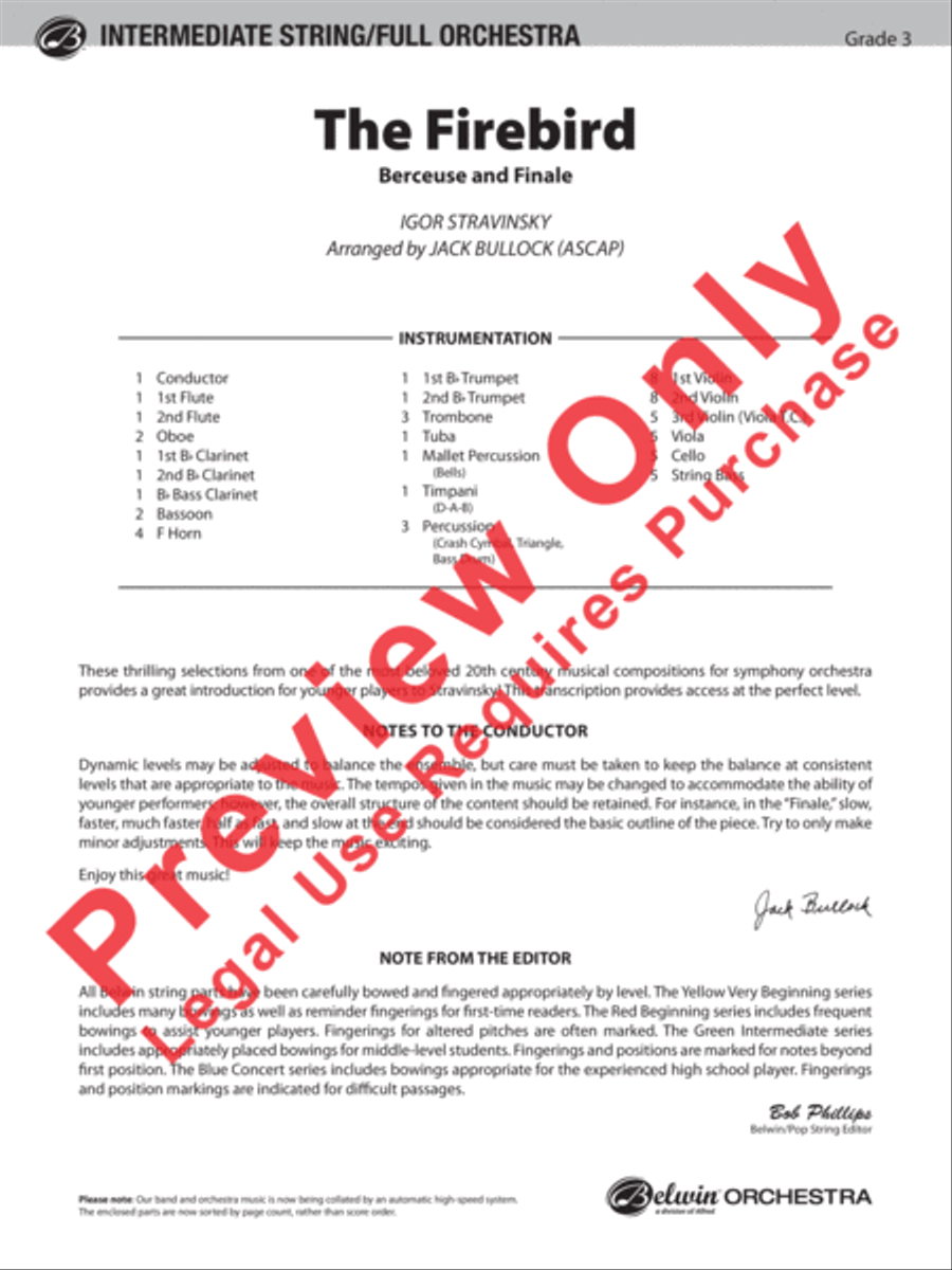 The Firebird Full Orchestra scores gallery preview page 2