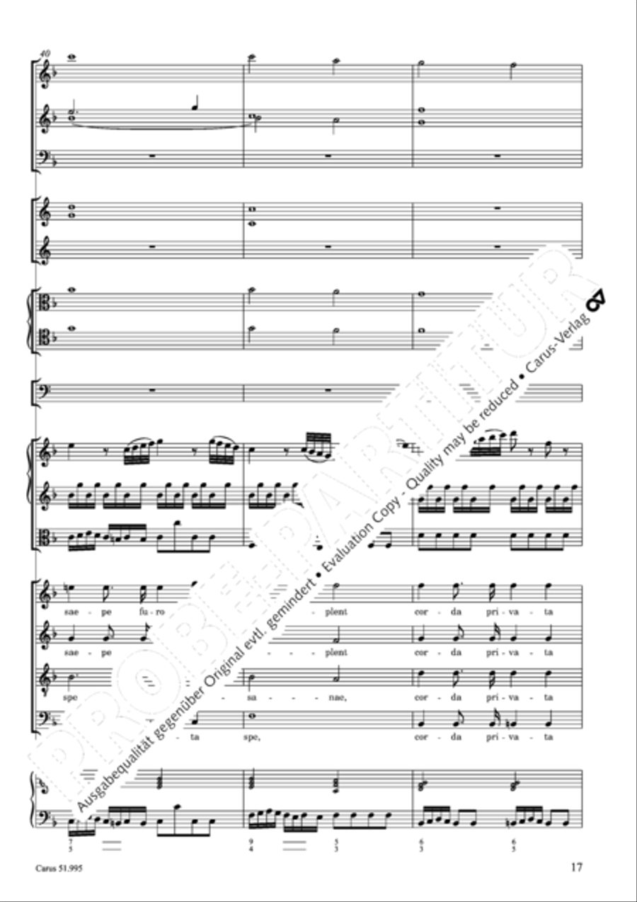Insanae et vanae curae 4-Part scores gallery preview page 18