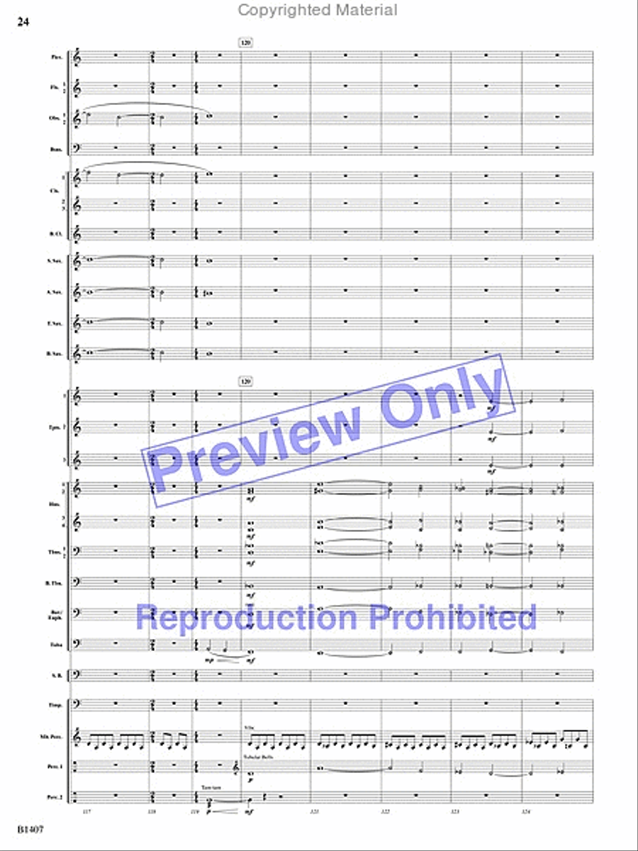 Antiphonal Fanfare Antiphonal Fanfare Concert Band scores gallery preview page 23