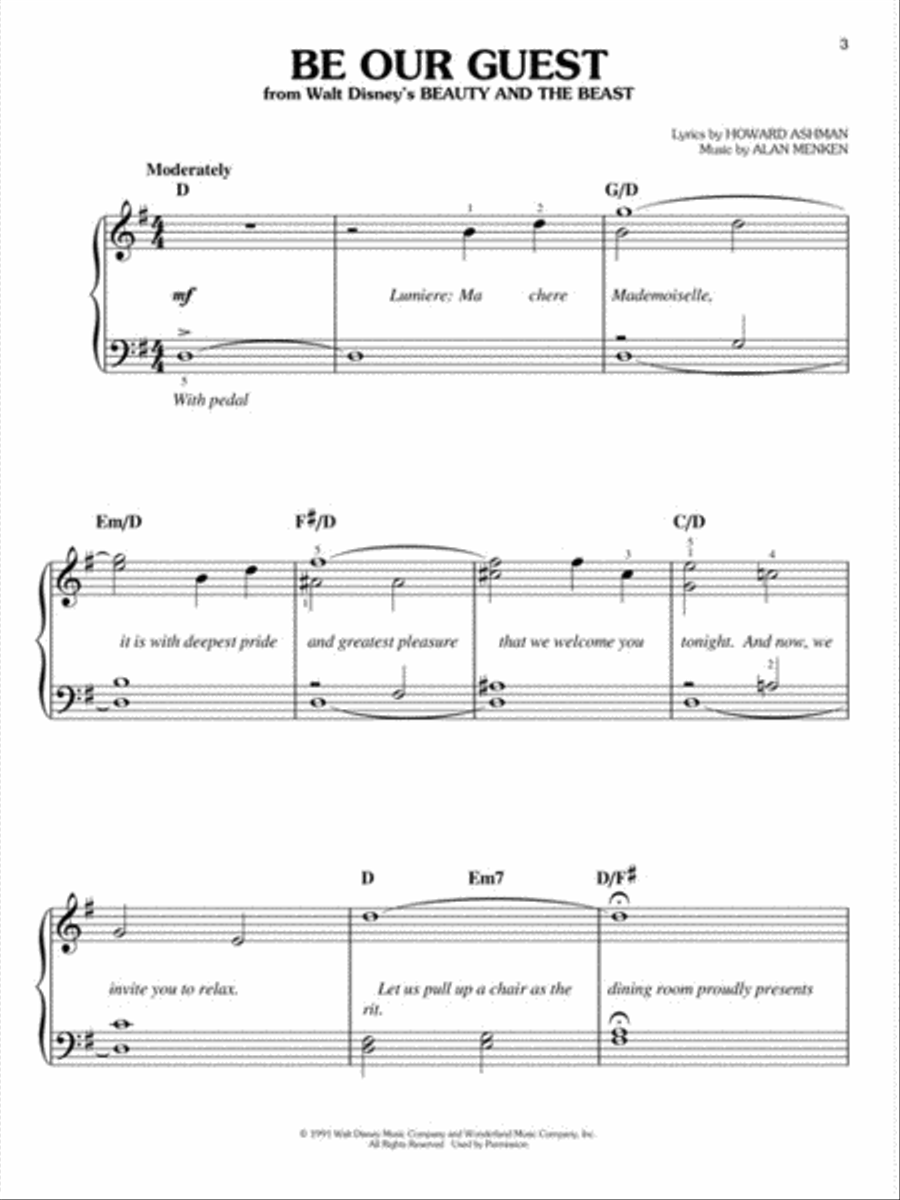 Disney Mega-Hit Movies Disney Mega-Hit Movies Piano, Vocal, Guitar scores gallery preview page 3