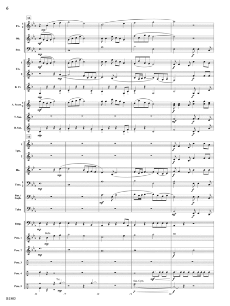 Everybody Sang: Score Concert Band scores gallery preview page 6