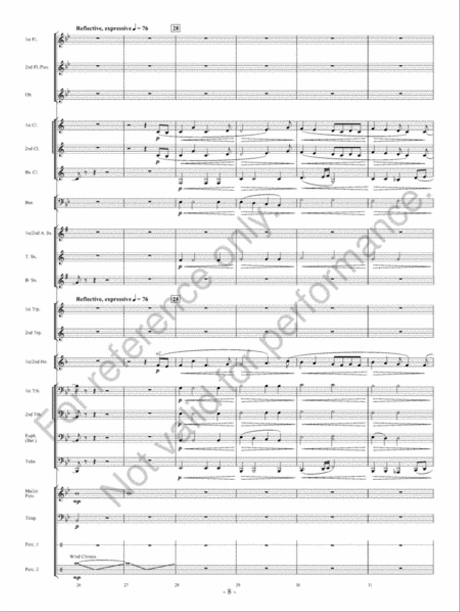 Of Heroes And Demons Concert Band scores gallery preview page 9