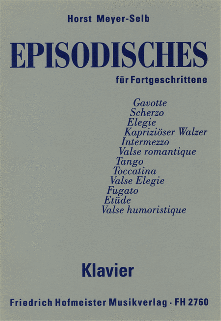 Episodisches für Fortgeschrittenes Piano Solo scores gallery preview page 1