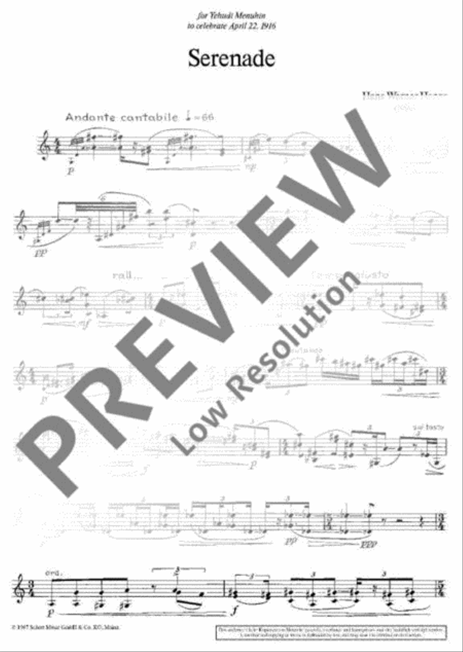 Serenade Serenade Violin Solo scores gallery preview page 3