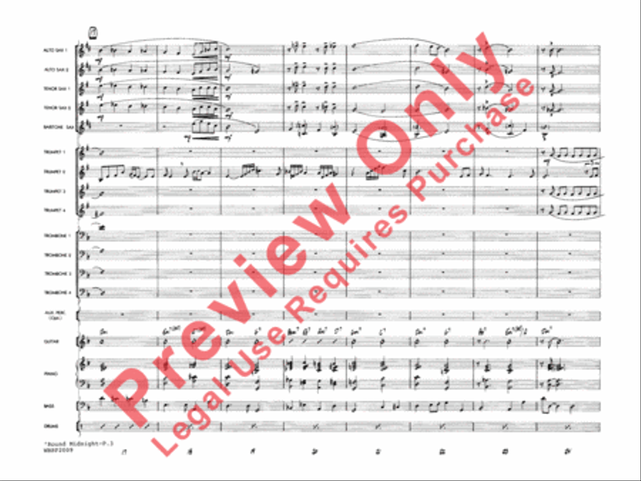 'Round Midnight Jazz Ensemble scores gallery preview page 5