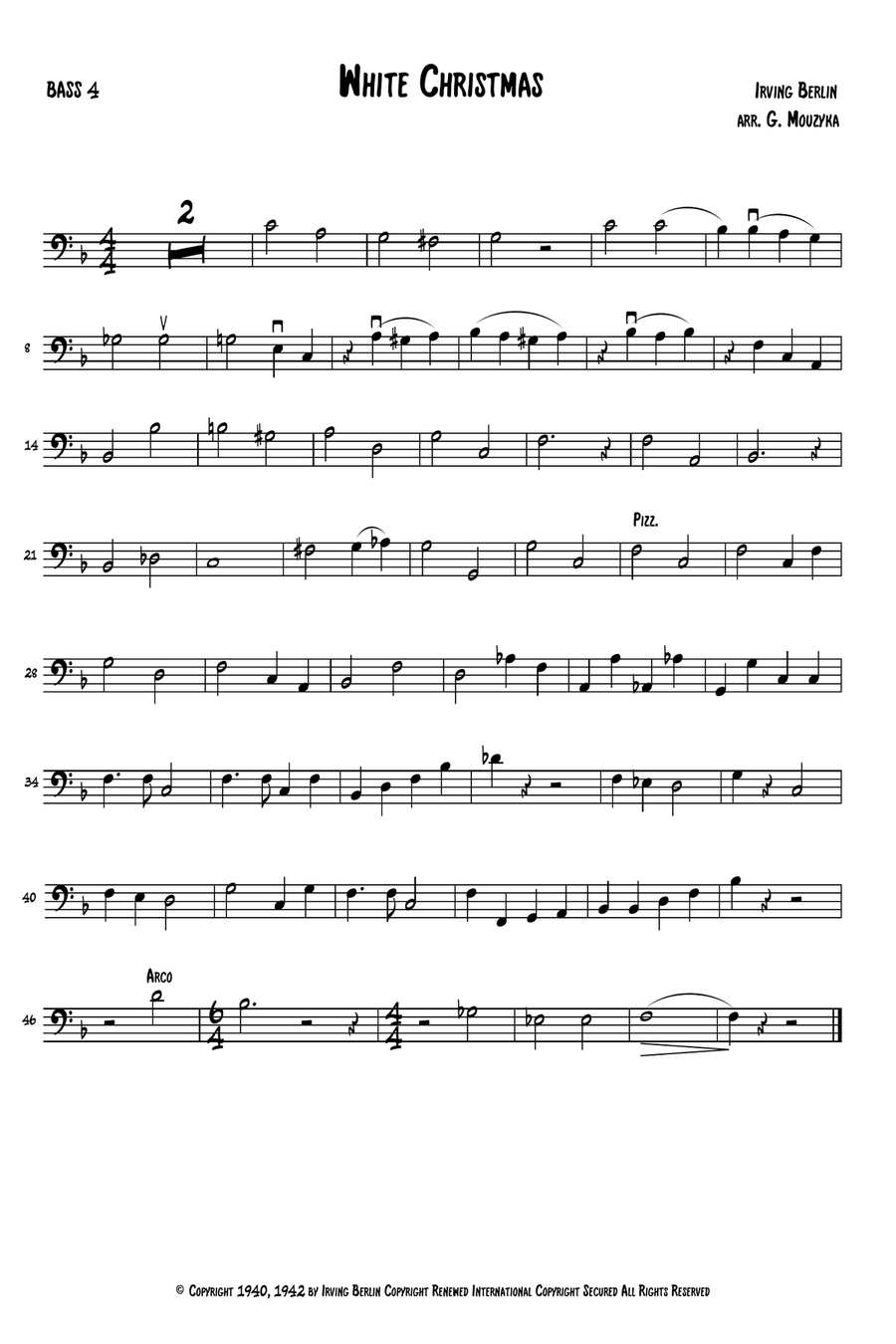 White Christmas Small Ensemble scores gallery preview page 4