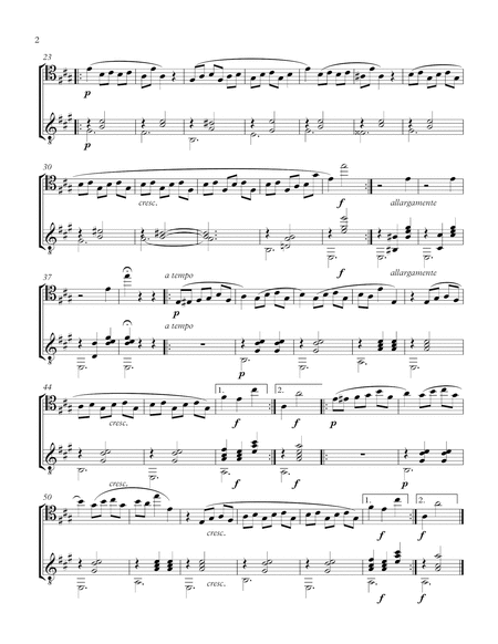 Valse Ballet (Cello and Guitar) - Score and Parts image number null