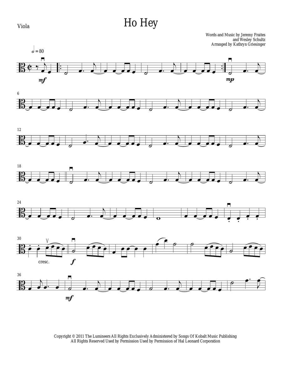 Ho Hey String Quartet scores gallery preview page 5