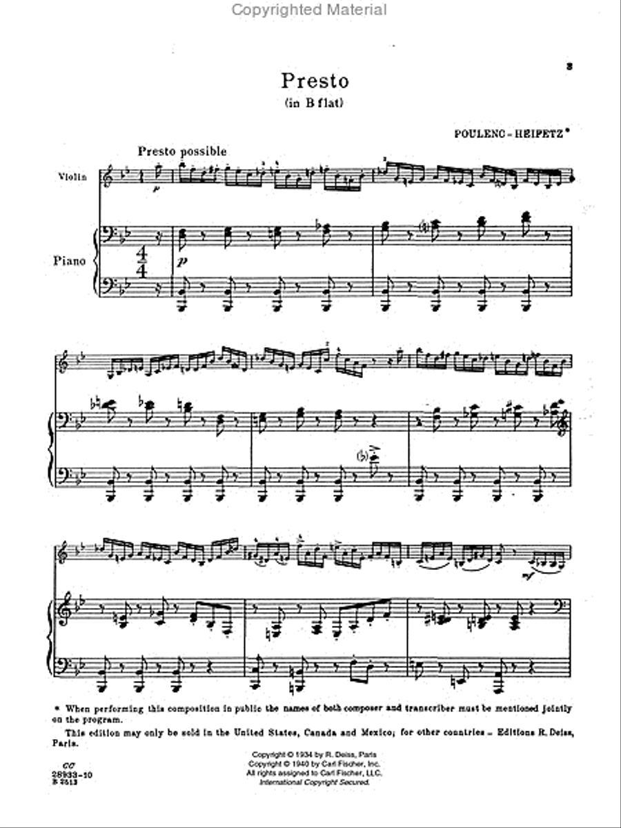 Presto Violin Solo scores gallery preview page 2