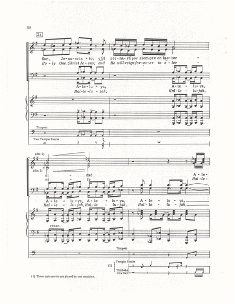 The Cuban Mass (Vocal Score) 4-Part scores gallery preview page 55