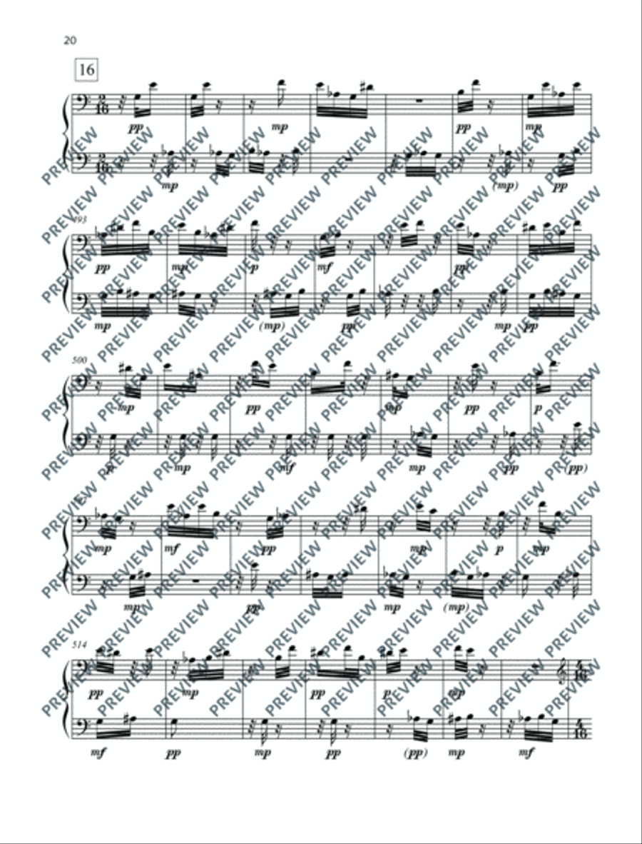 Posuo Pishon Piano Solo scores gallery preview page 21