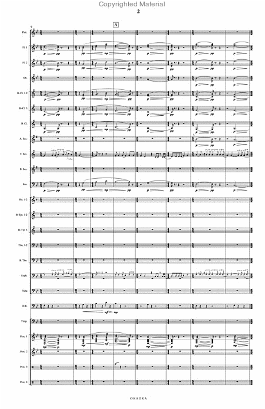 Okaoka Okaoka Concert Band scores gallery preview page 3