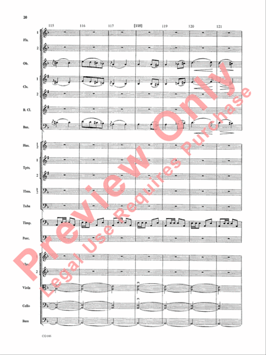 Bacchanale from Samson & Delilah (Score Only) Full Orchestra scores gallery preview page 23