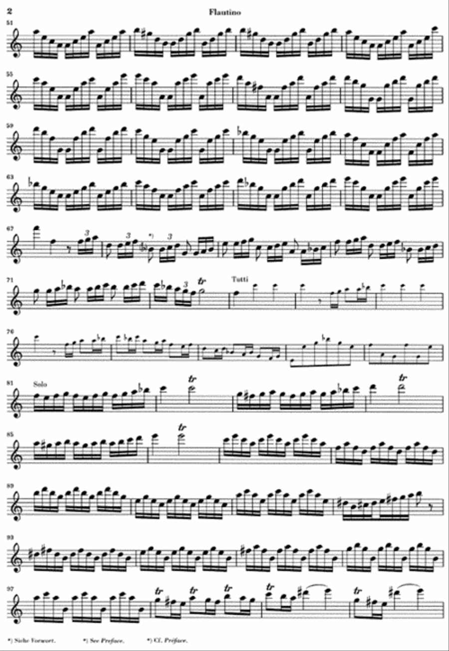 Concerto for Flautino (Recorder/Flute) and Orchestra in C Major, Op. 44, 11 RV 443 Recorder scores gallery preview page 5