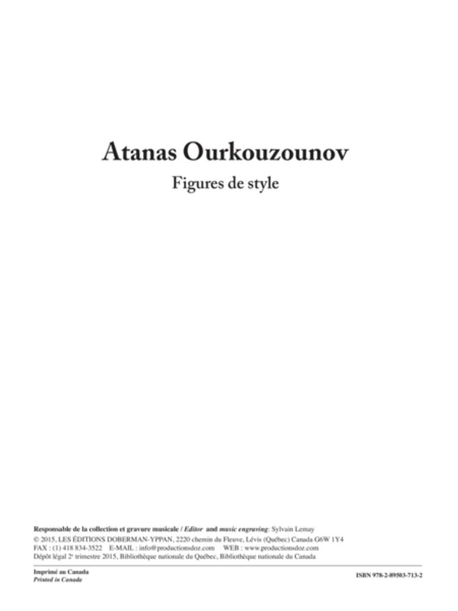 Figures de style Figures de style Classical Guitar scores gallery preview page 1