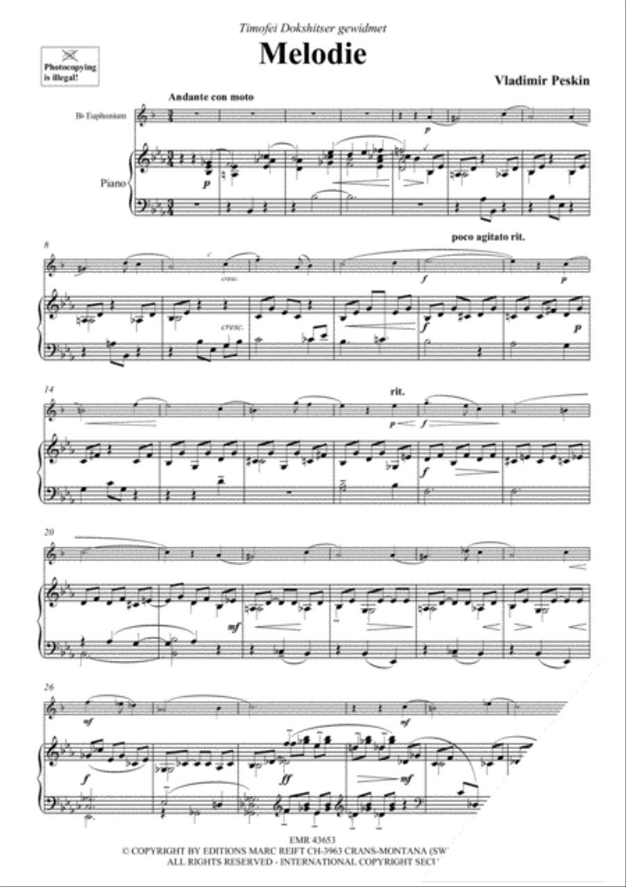 Melodie Euphonium scores gallery preview page 3