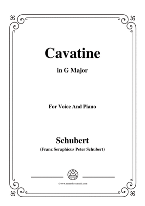 Schubert-Cavatine,from the opera 'Alfonso und Estrella'(D.732),in G Major,for Voice&Piano