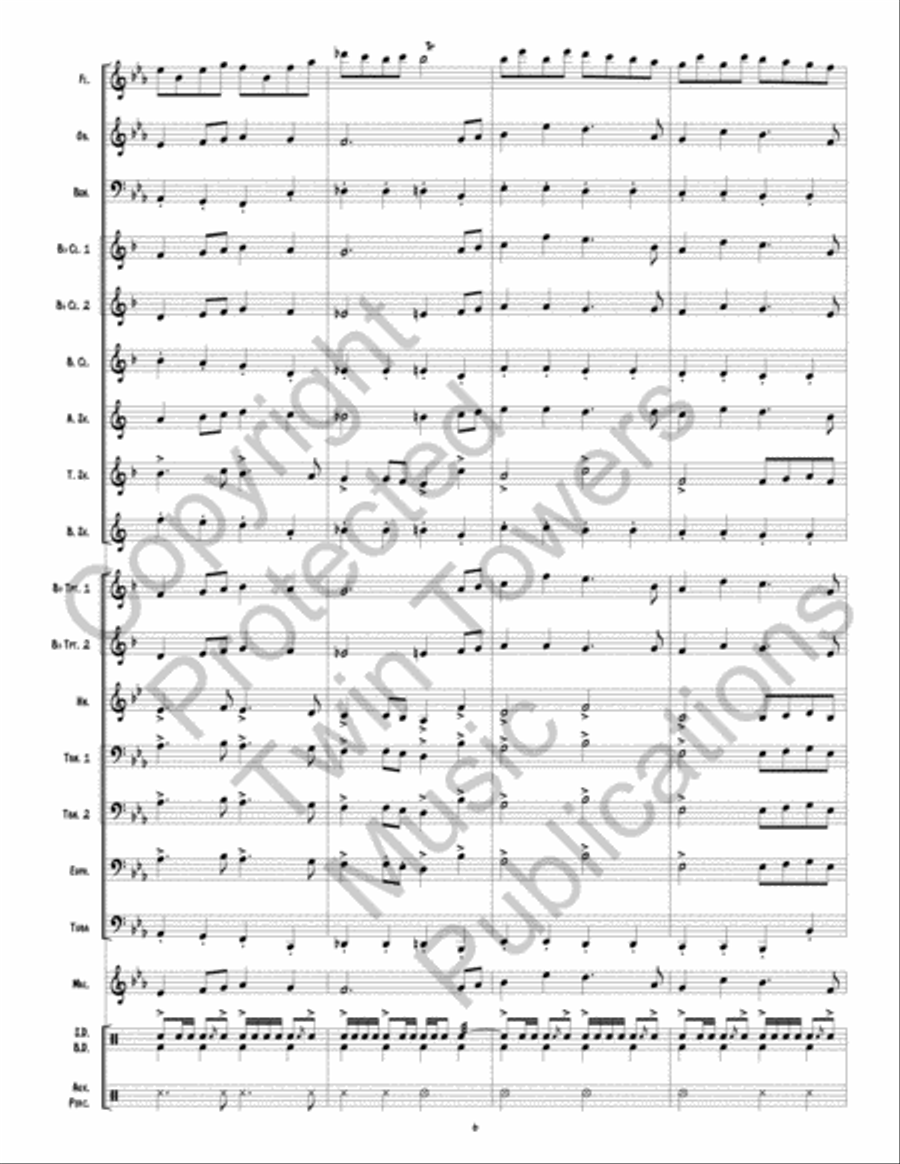The Red Bird Lumber Company March Concert Band scores gallery preview page 7