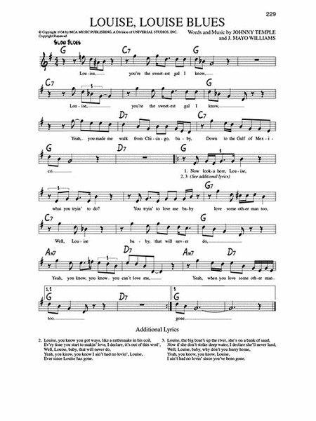 The Blues Fake Book by Various Piano - Sheet Music