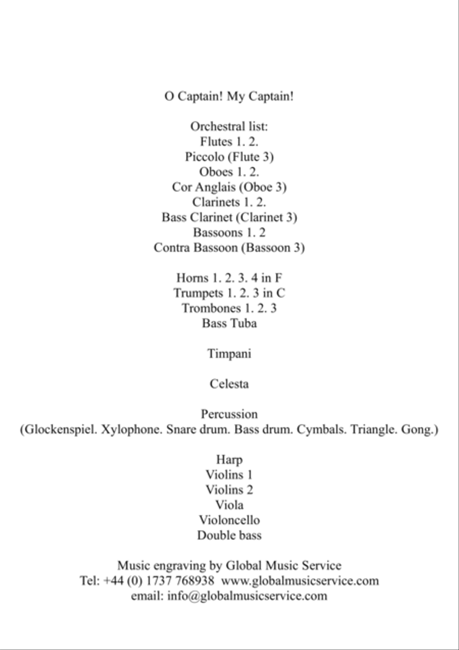 O Captain! My Captain! O Captain! My Captain! Choir scores gallery preview page 2