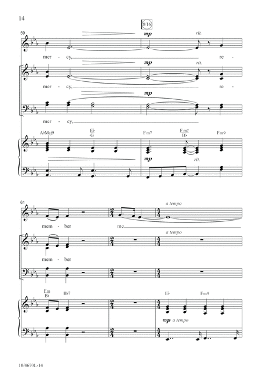 Remember Me 4-Part scores gallery preview page 14