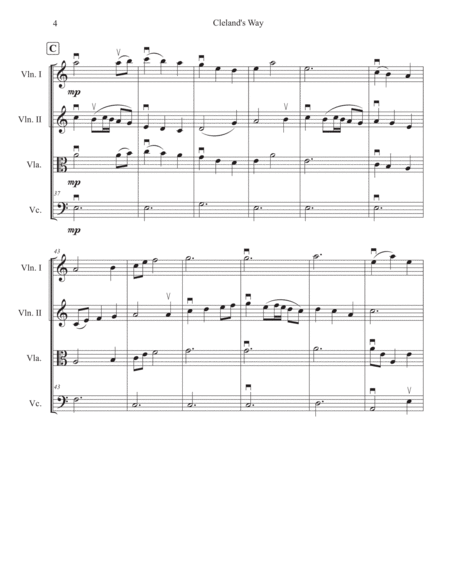 Cleland's Way String Quartet image number null