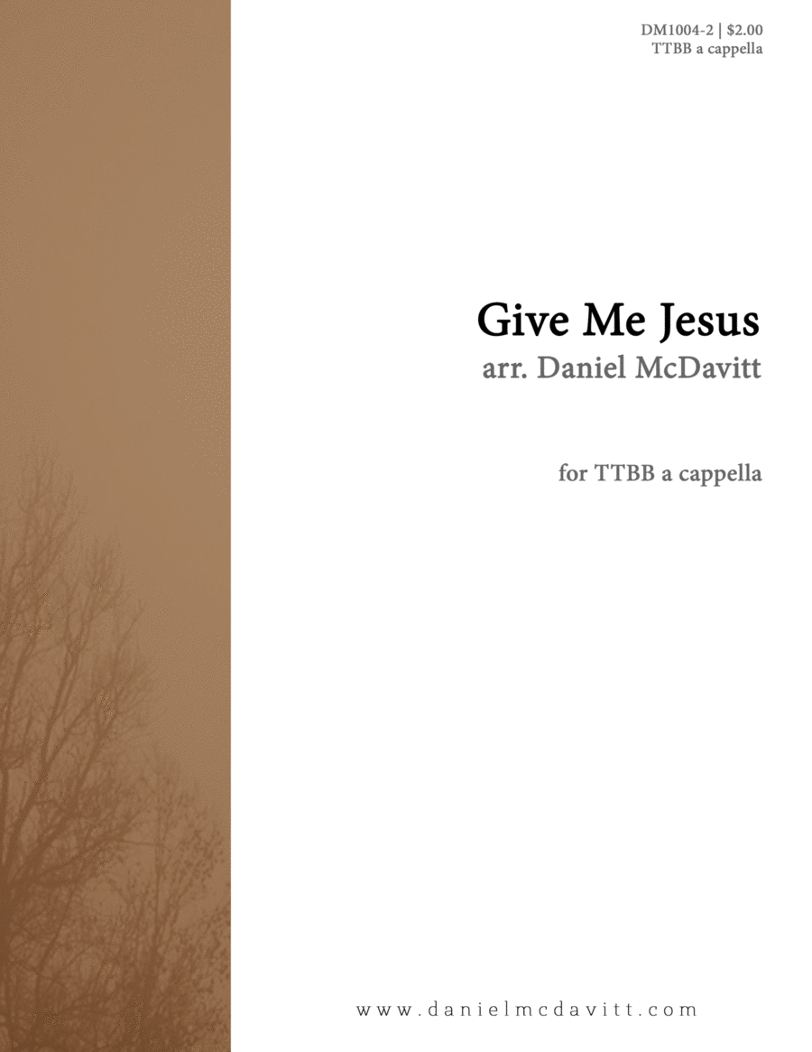 Give Me Jesus Give Me Jesus TTBB scores gallery preview page 1