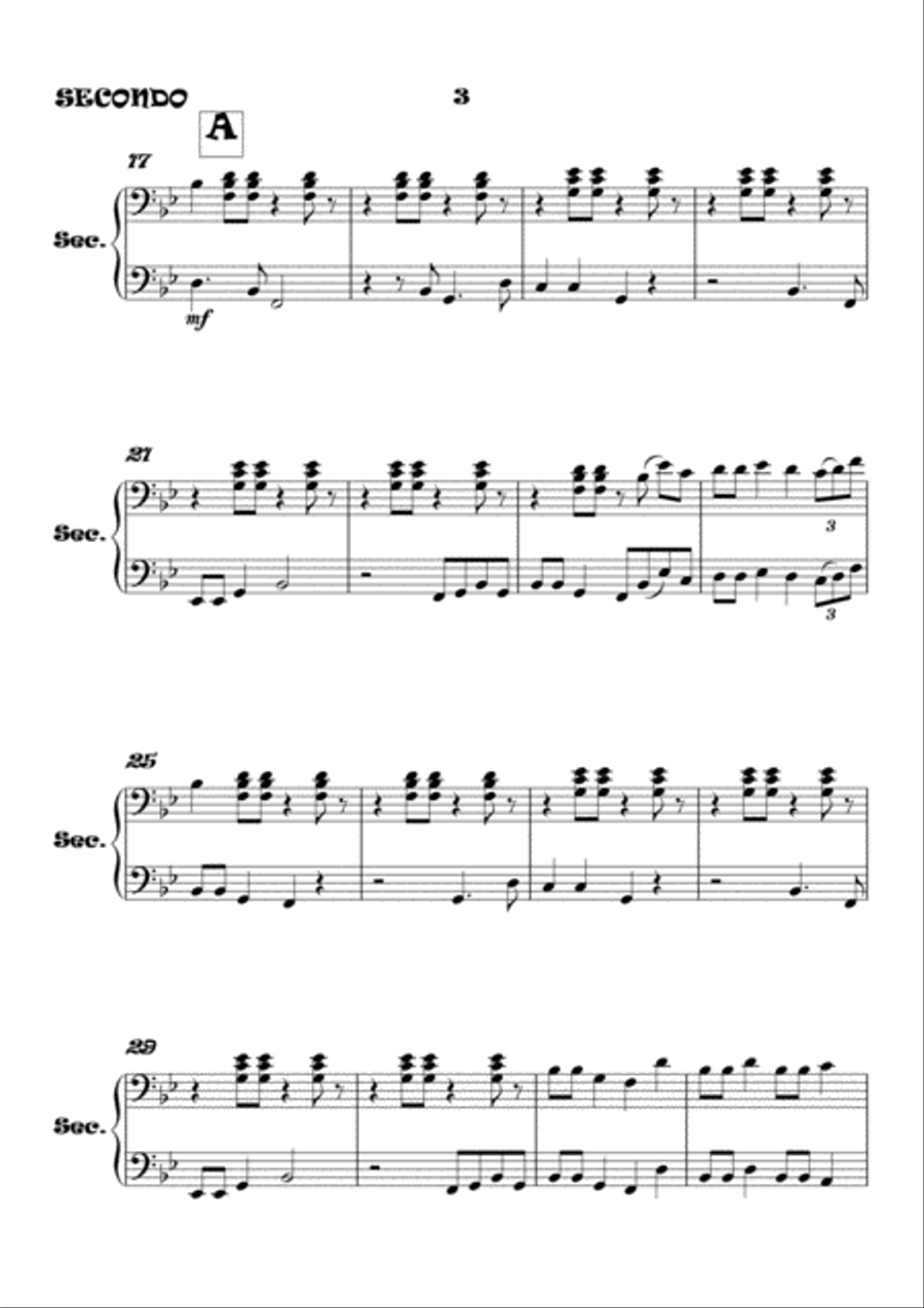 Don't Worry, Be Happy 1 Piano, 4-Hands scores gallery preview page 4