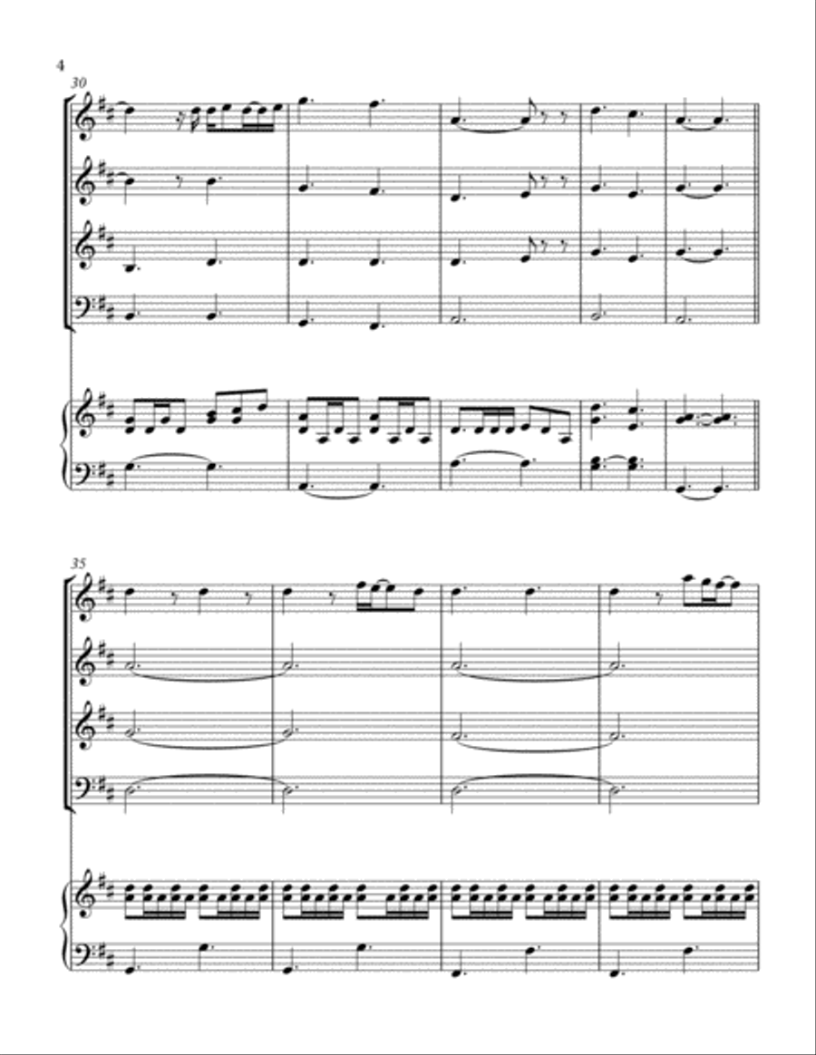 A Thousand Years Piano Trio scores gallery preview page 4