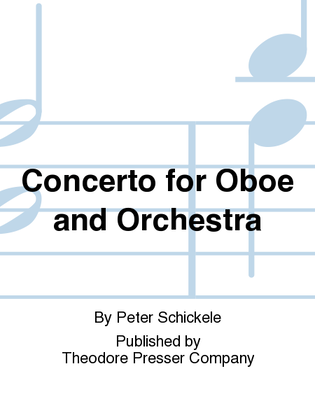 Book cover for Concerto for Oboe and Orchestra
