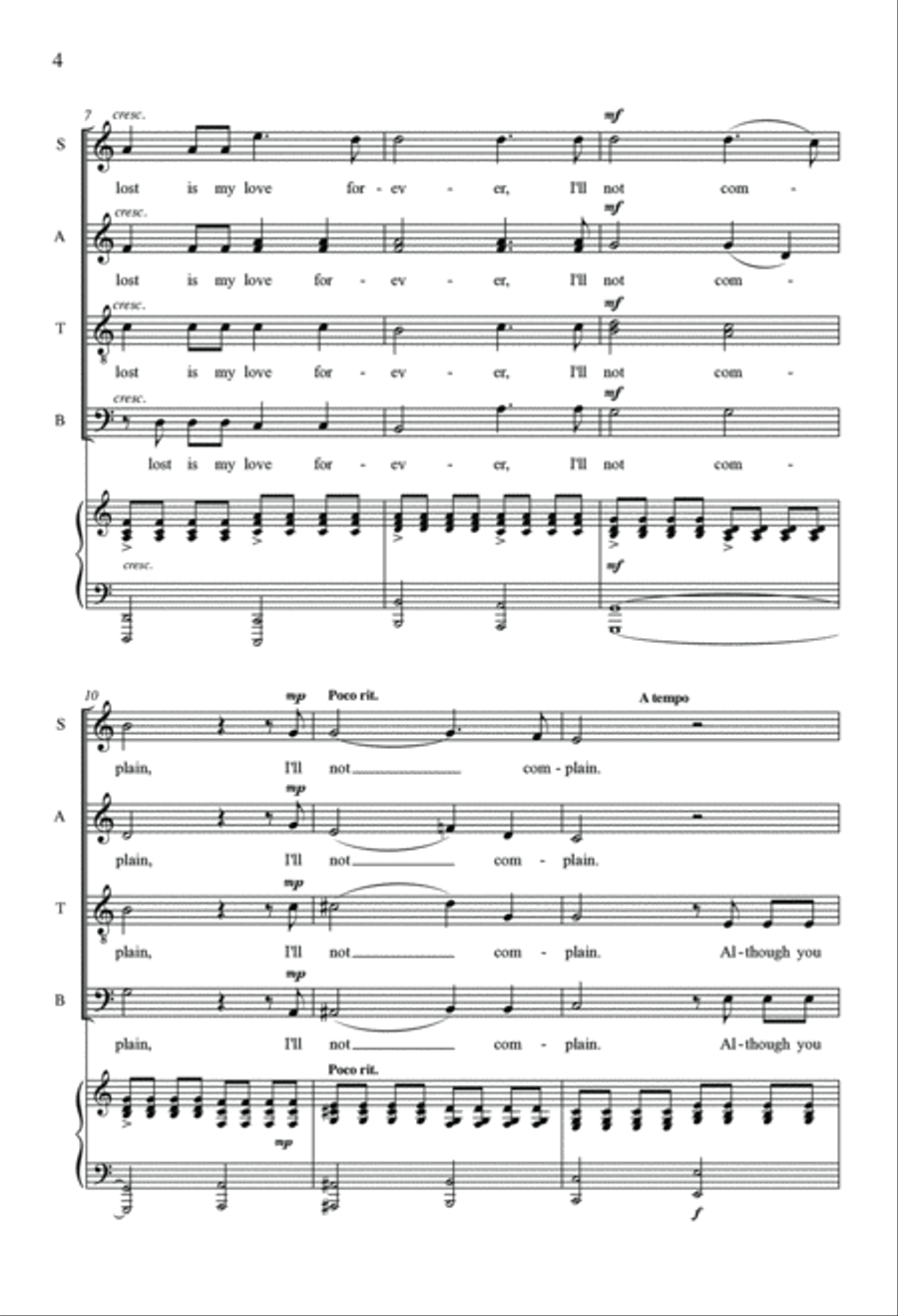 I'll Not Complain I'll Not Complain 4-Part scores gallery preview page 4