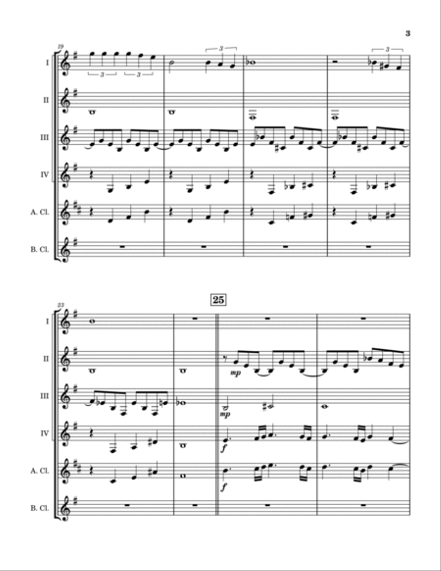 Still Loving You Clarinet Quintet scores gallery preview page 4