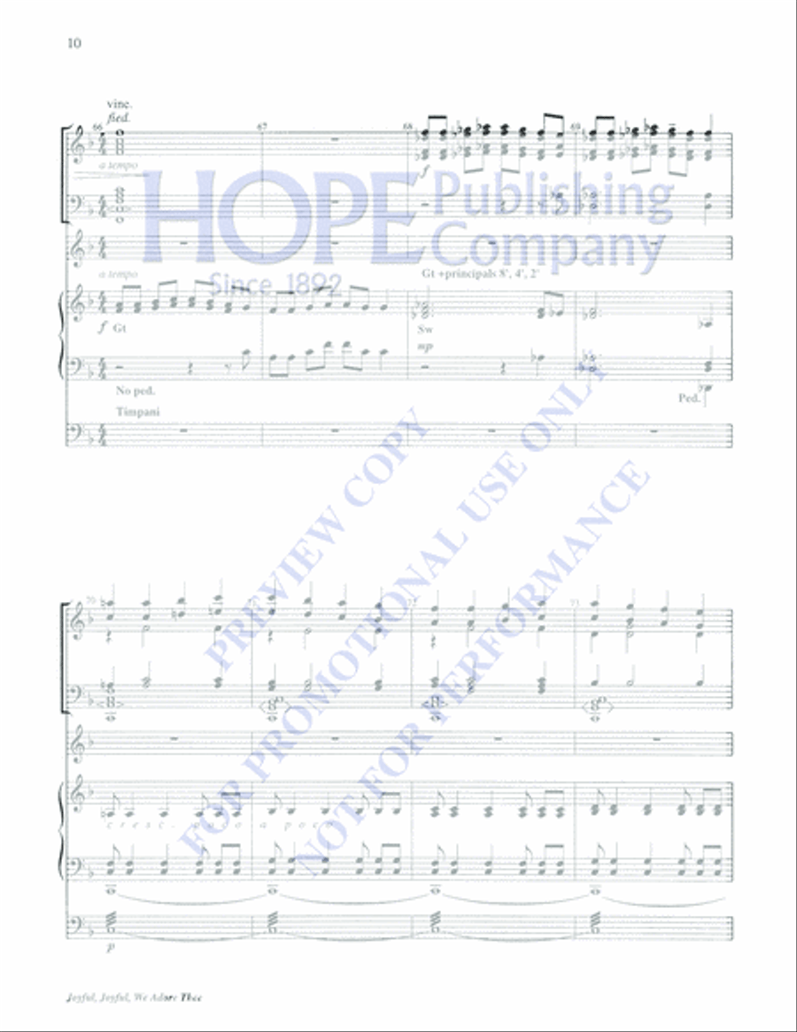 Joyful, Joyful, We Adore Thee 5-Octaves scores gallery preview page 10