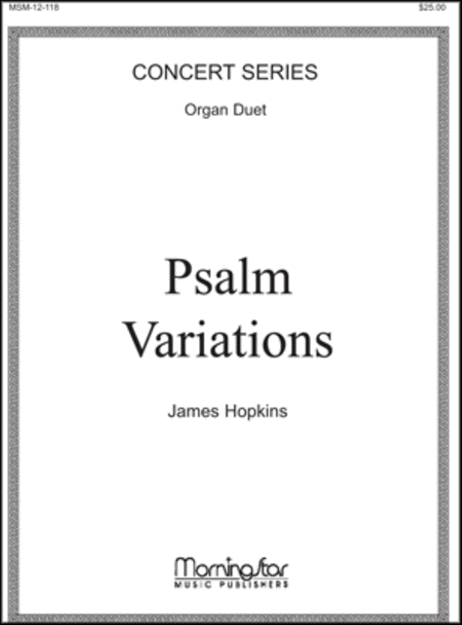 Psalm Variations Organ scores gallery preview page 1