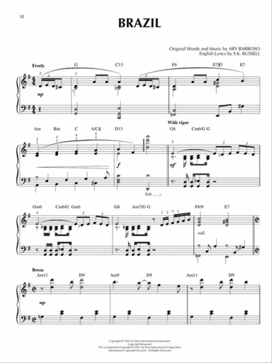 Latin Jazz Piano Solo scores gallery preview page 6