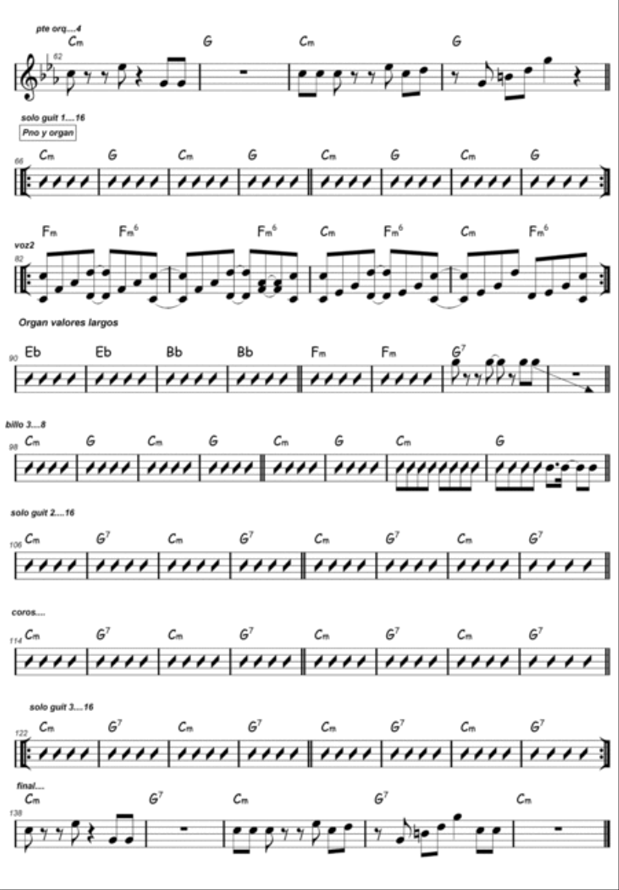 Corazon Espinado Easy Piano scores gallery preview page 3